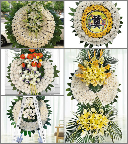 山东莱芜钢城区里辛街道陈家山村花圈速递